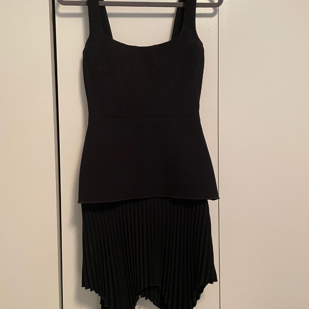 Dion Lee Pleated Asymmetrical Hem Dress - Picture 2 of 4